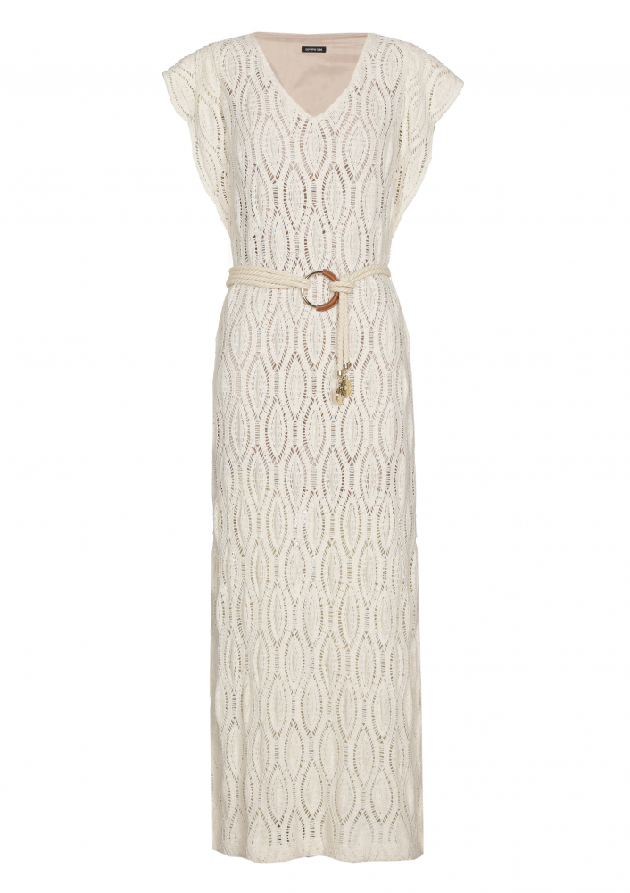Caroline Biss - STRAIGHT FITTING CROCHET MIDI DRESS - 1140-34