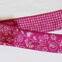 Les Belles Vagabondes - Seidenschal Bandeau Lollipop Fuchsia 