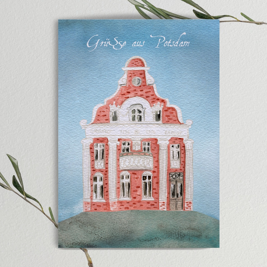 Elena Klein - Postkarte - Haus Holländisches Viertel - Grüße aus Potsdam
