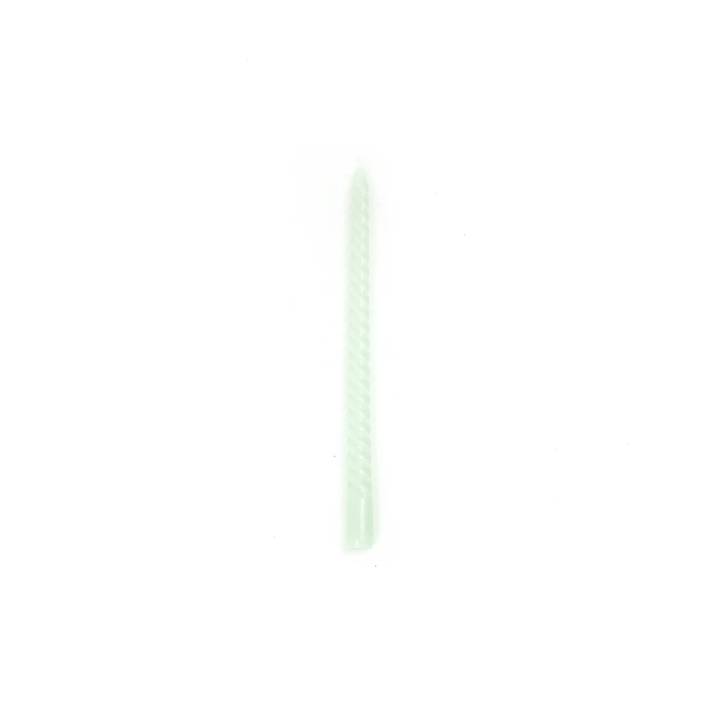 Housevitamin - Stabkerze mint 30cm swirl gedreht