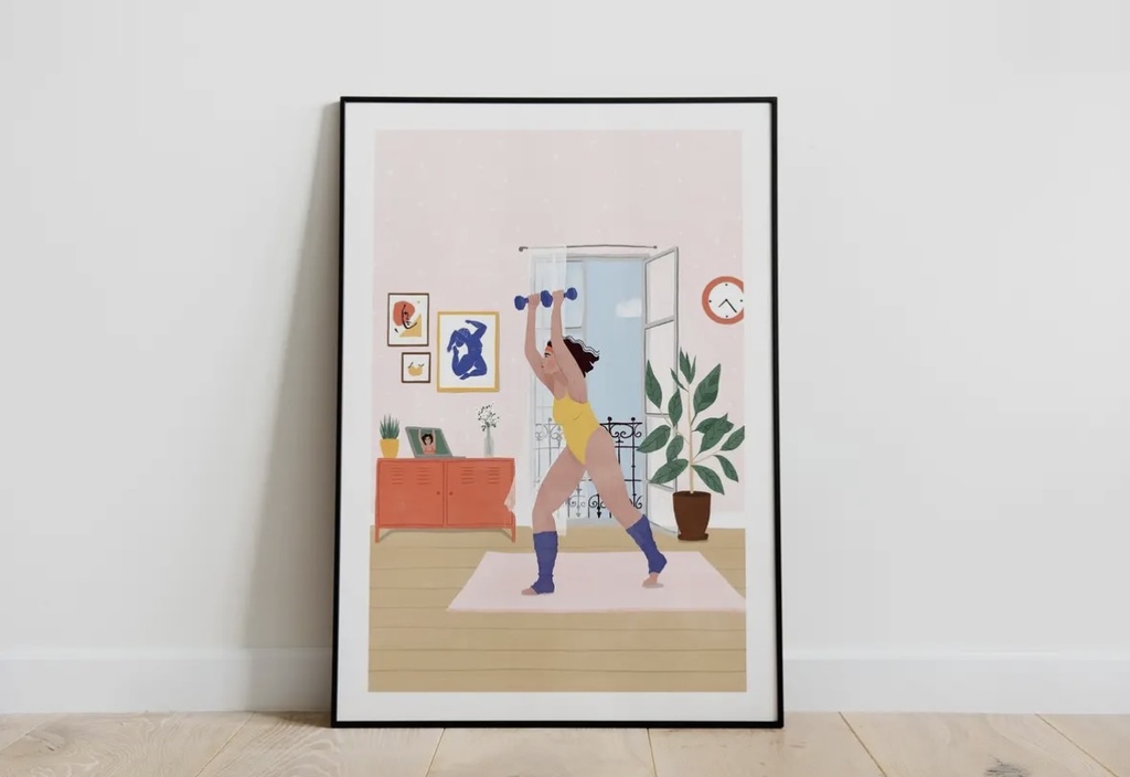 Maja Tomljanovic - Kunstdruck A4 - Fitness