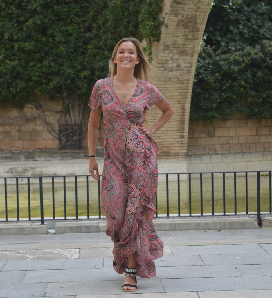 Mandala by Mallorca - Wickelkleid Seidenlook