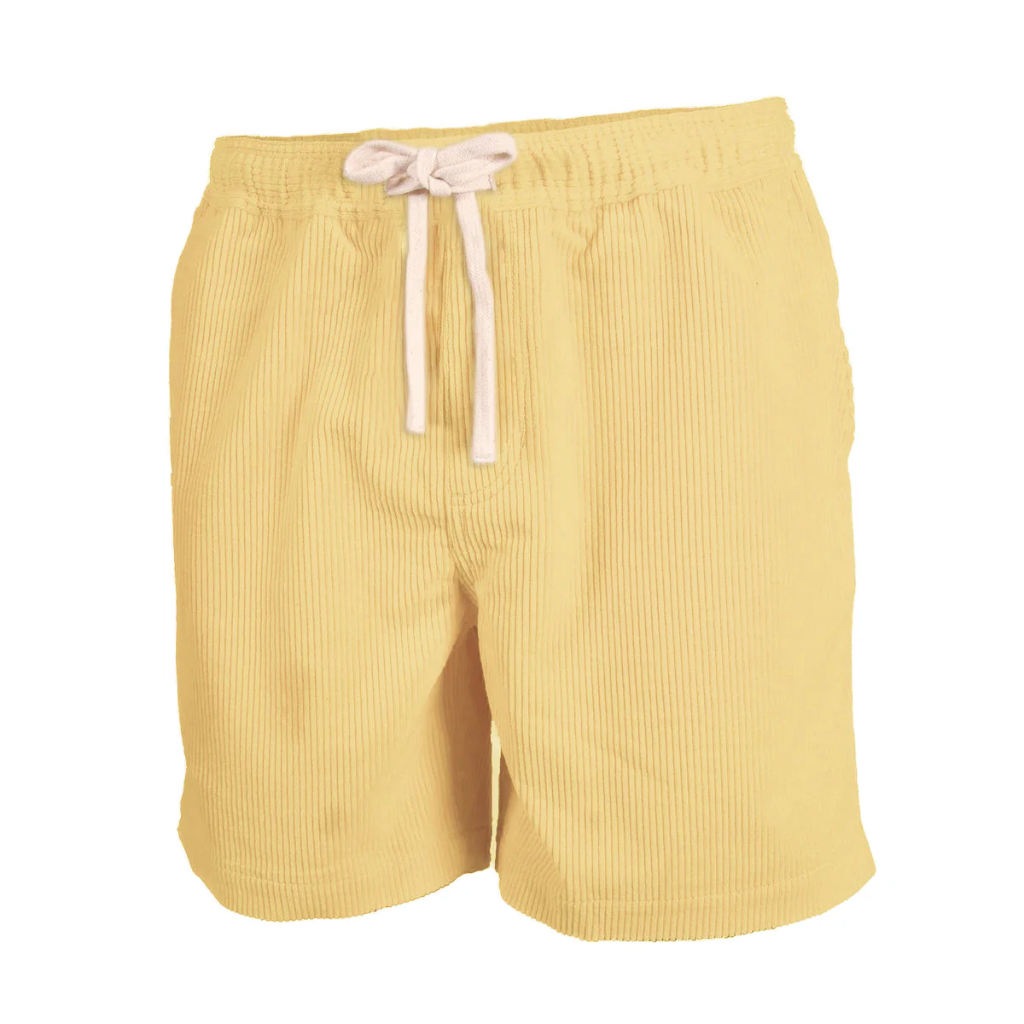 Billybelt - Sommer Shorts Beach Horizon aus Samt - Gelb
