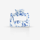 Sasstie - Haarspange - Liberty Porcelaine