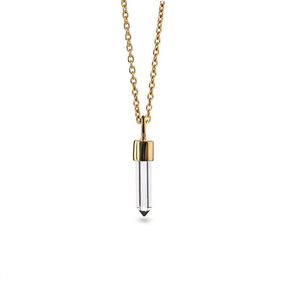 Jeberg Jewellery - Rituals Necklace White Quart Gold 45 cm 