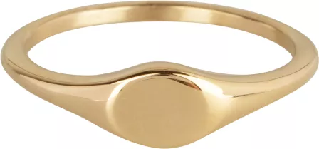 Charmins Ring - R976 - Signet Ring Petite oval Gold