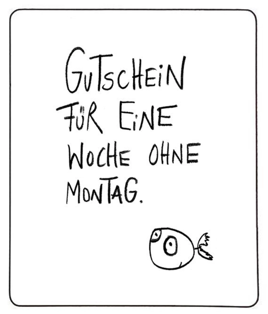 Edition Gute Geister - Magnet - Montagsgutschein
