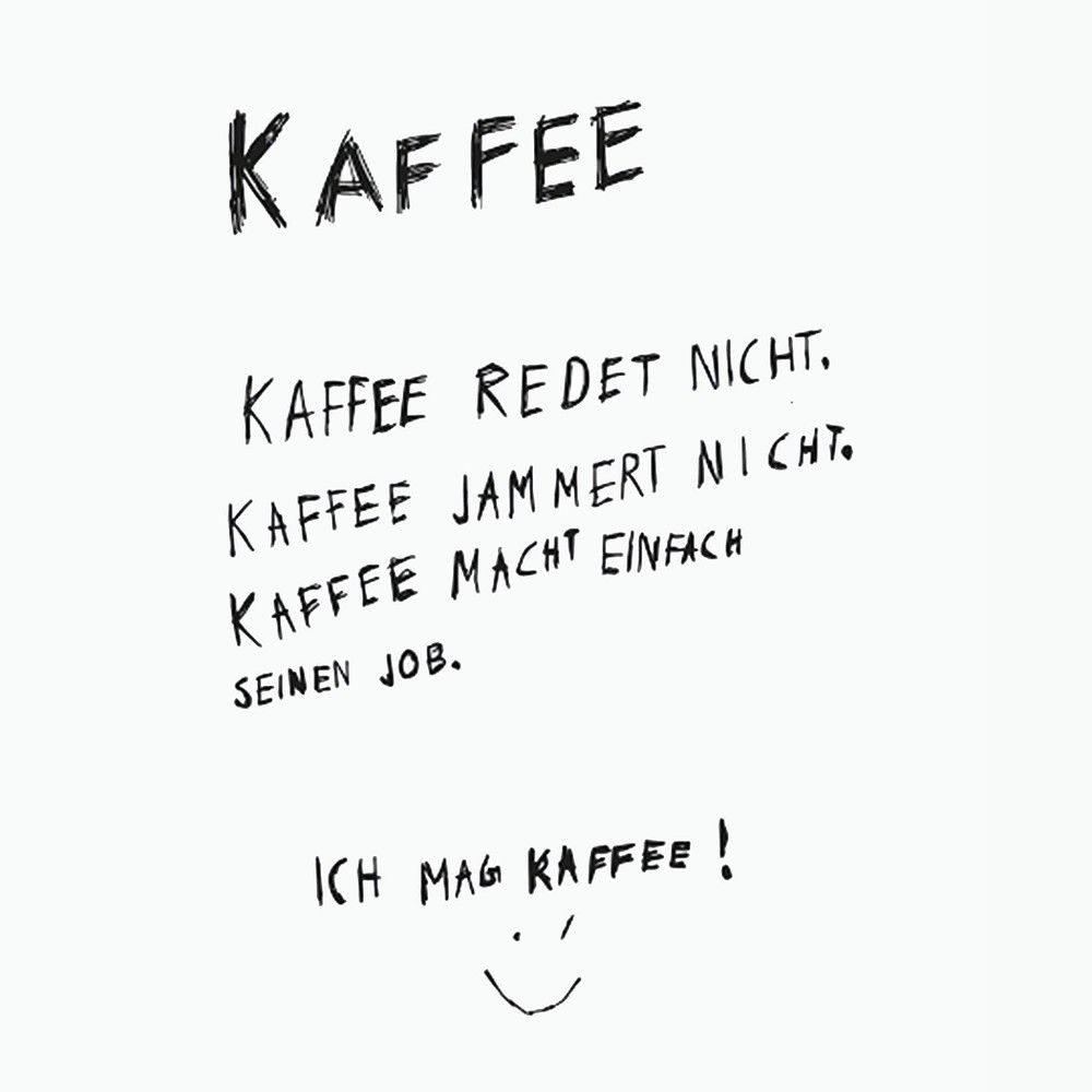 PPD - Kaffee redet nicht Servietten 33x33