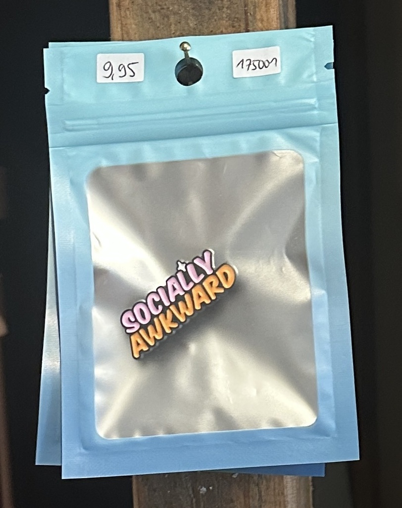 Tegel Meisje - Pin Anstecker Socially Awkward