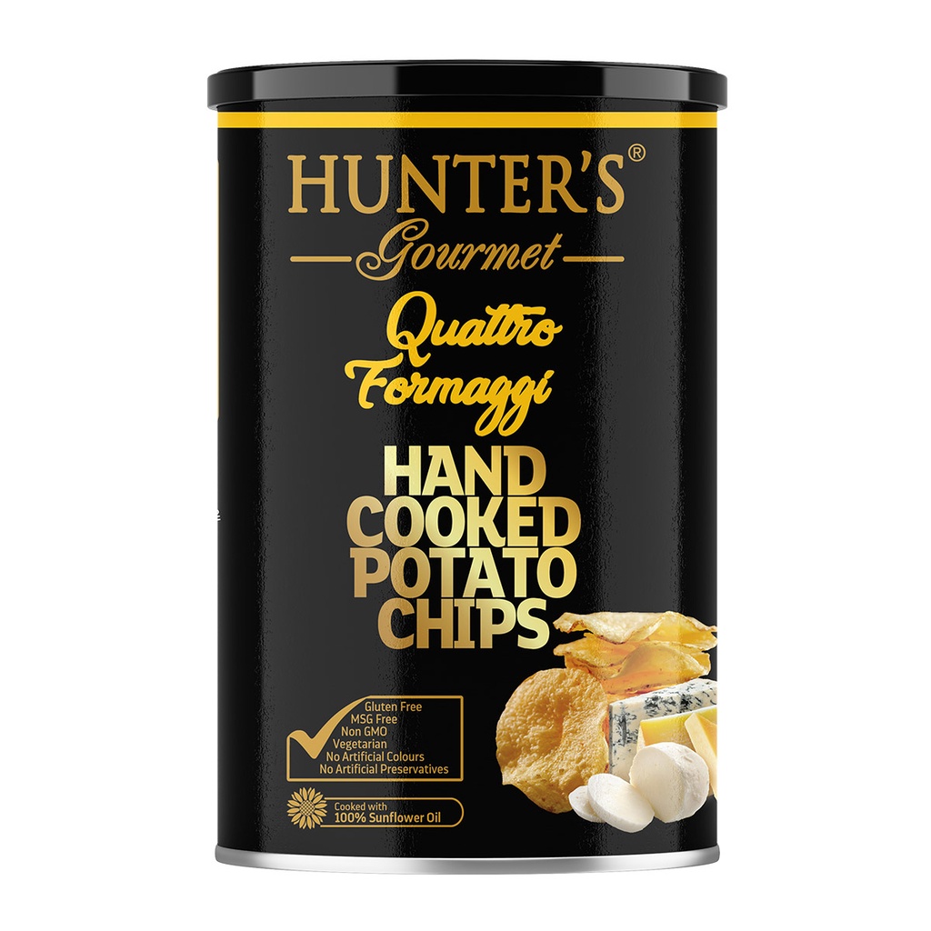 Hunter‘s Gourmet - Quattro Formaggi - Hand Cooked Chips 150g