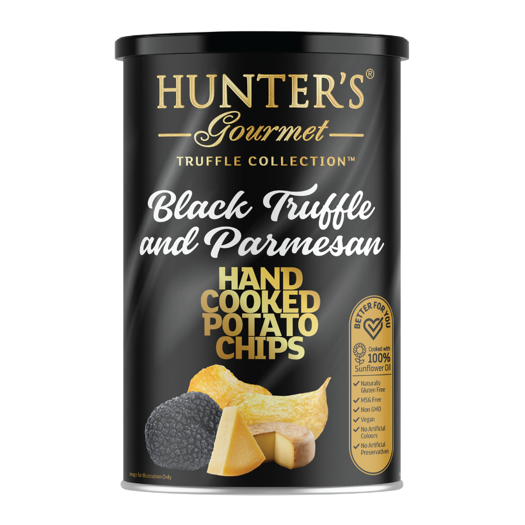 Hunter‘s Gourmet - Black Truffle and Parmesan - Hand Cooked Chips 150g