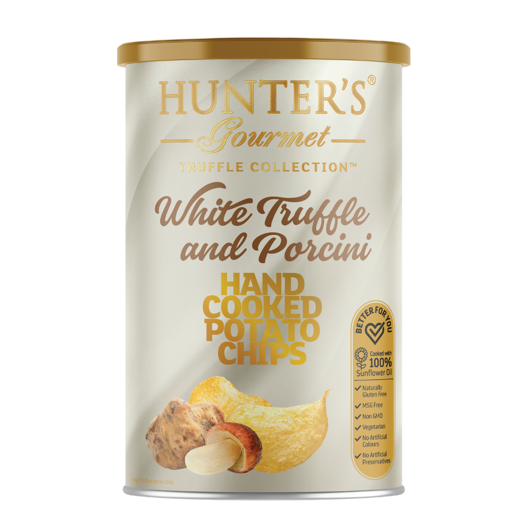 Hunter‘s Gourmet - White Truffle and Porchini - Hand Cooked Chips 150g