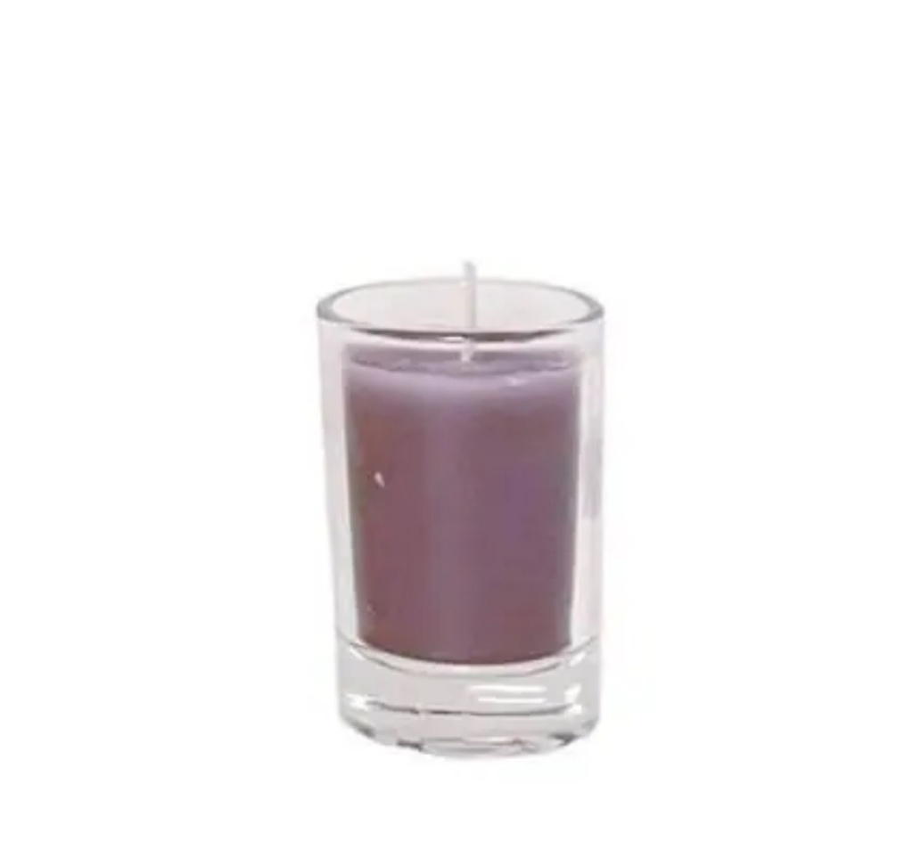Home Society - Mini Kerze im Glas - purple 