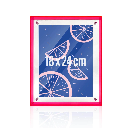 Mea Living - Neon Bilderrahmen Acryl 18x24 cm pink