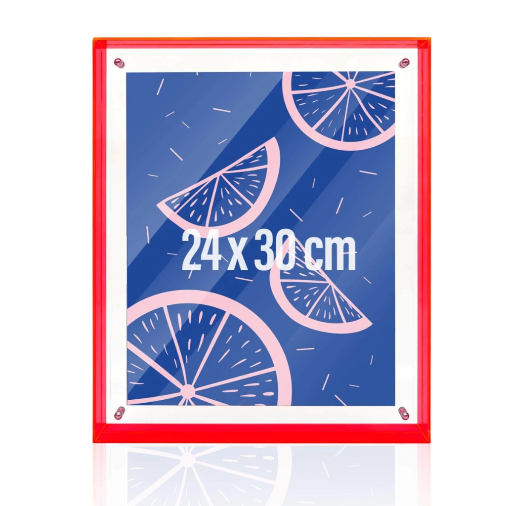 Mea Living - Neon Bilderrahmen Acryl 24x30 cm pink