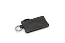 Schlüsseltasche slim | schwarz | silber | genarbt