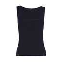Caroline Biss - FITTED RIBBED KNIT TOP navy 