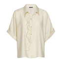 Caroline Biss - LOOSE-FITTING BLOUSE WITH FLOUNCE EFFECT cream