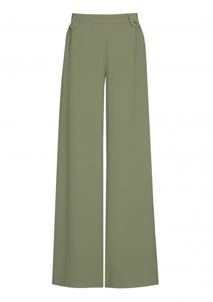 Caroline Biss - LOOSE-FITTING CITY-LOOK PANTS, MID WAIST Khaki