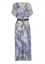 Caroline Biss - STRAIGHT-FITTING, SOFT MIDI-DRESS WITH PLANT PRINT MOTIF