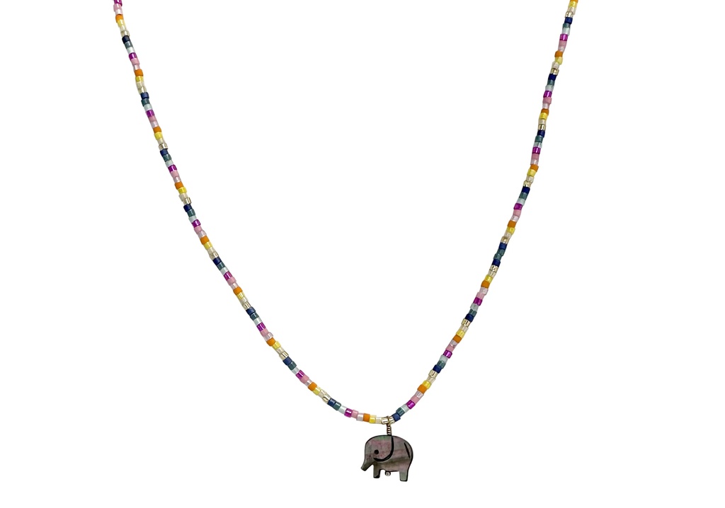 LeJu - NELEPHANTKIDSSS25 - NECKLACE, GLASS BEADS 