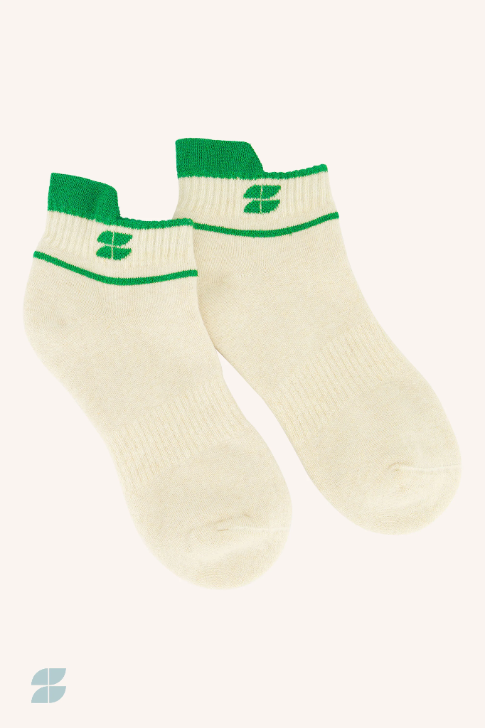 By Bar - Short Logo Socks - 421 spring green