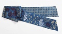 Les Belles Vagabondes - Seidenschal Bandeau Clématite Bleu Blue