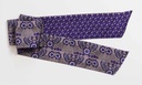 Les Belles Vagabondes - Seidenschal Bandeau Morea Prune Kaki