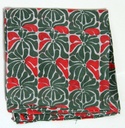 Les Belles Vagabondes - Seidentuch Mini Plumeria Kaki