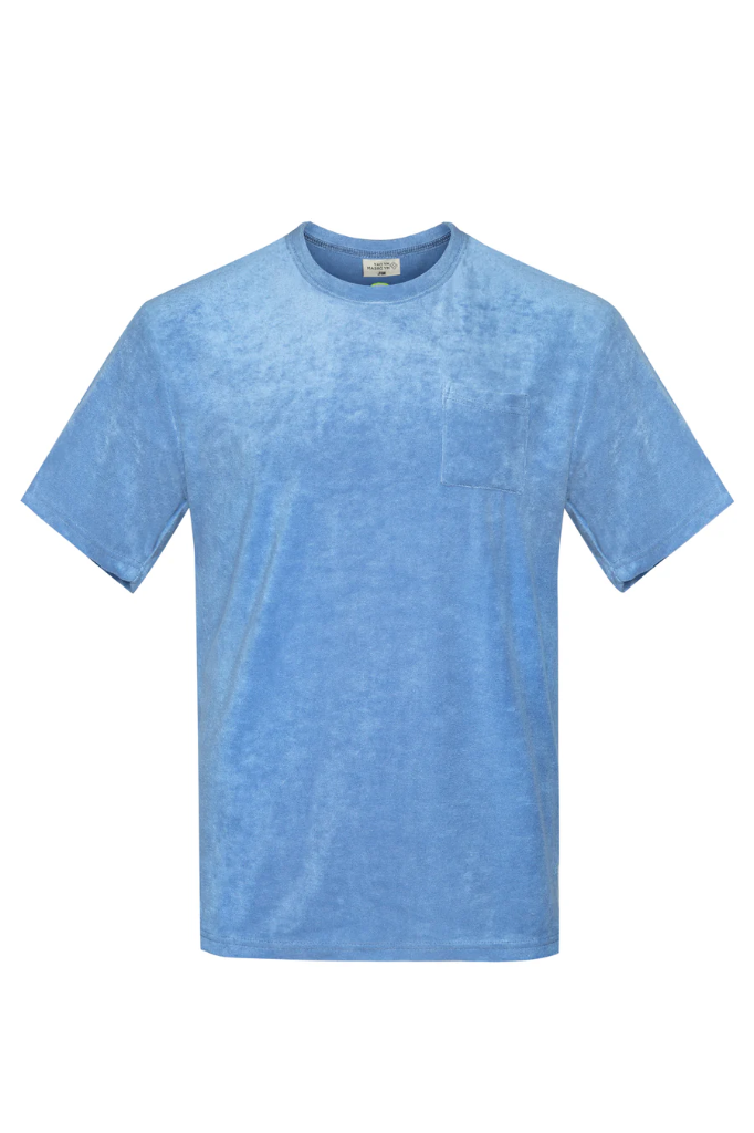 MDMD - Frottee Oversized T-Shirt Unisex - blaugrau