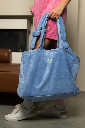 MDMD - Frottee Big Bag - blaugrau