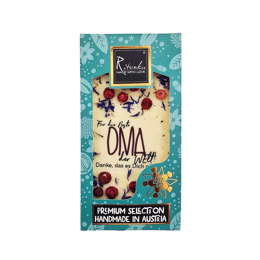 Ritonka - Premium Weiße Schokolade - Beste Oma - 95 g