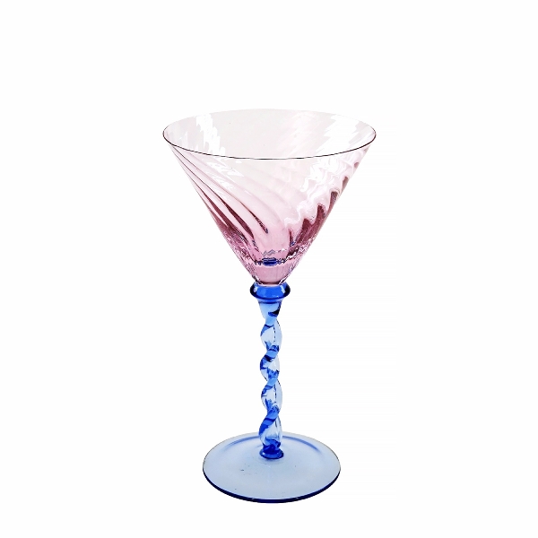 Werner Voss - Martiniglas, rosa durchgefärbt, 11x20cm 