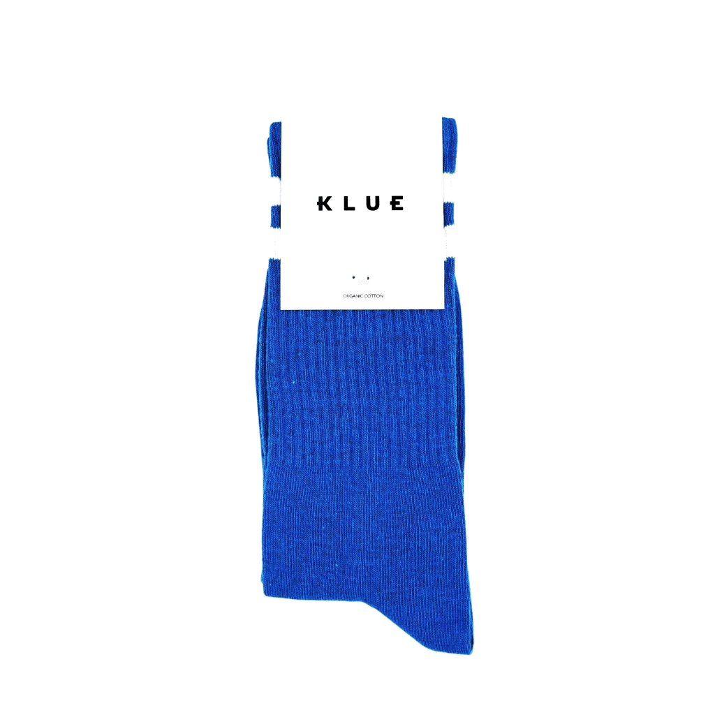 Klue - Tennis sport socks | blue white | organic cotton