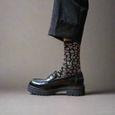Klue - Glitter Lurex socks | Leopard black | eco-friendly lyocell
