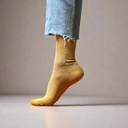 Klue - Glitter Lurex socks | mustard | eco-friendly lyocell