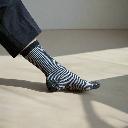 Klue - Glitter Lurex socks | stripes black | eco-friendly lyocell