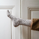 Klue - Glitter Lurex socks | stripes grey mist | eco-friendly lyocell