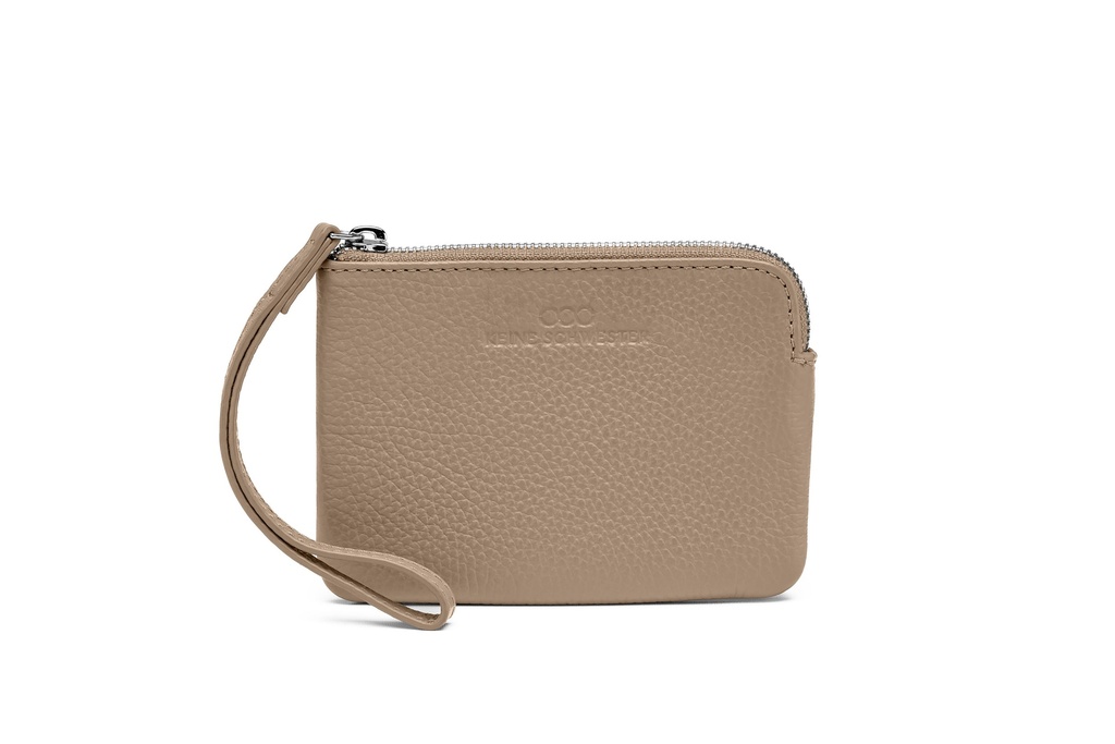 Utensilo FENJA | taupe | silber | genarbt
