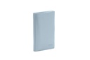 LOU | hellblau | silber | genarbt