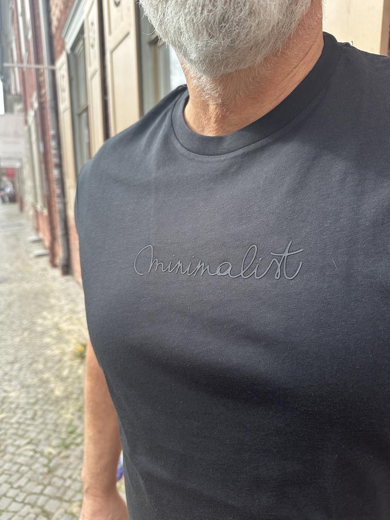 Moe - Unisex T-Shirt Minimalist - black