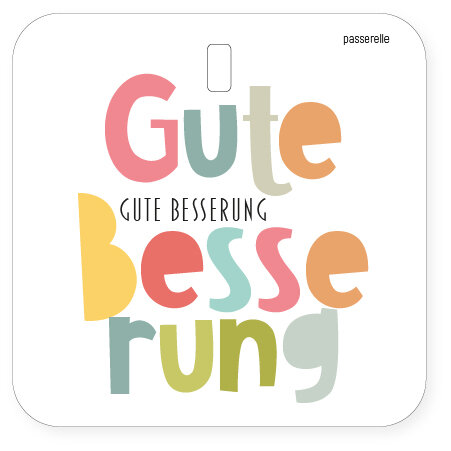 Passerelle - Mini Karte - Voller Gute Besserung