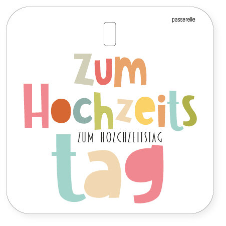 Passerelle - Mini Karte - Voller Zum Hochzeitstag