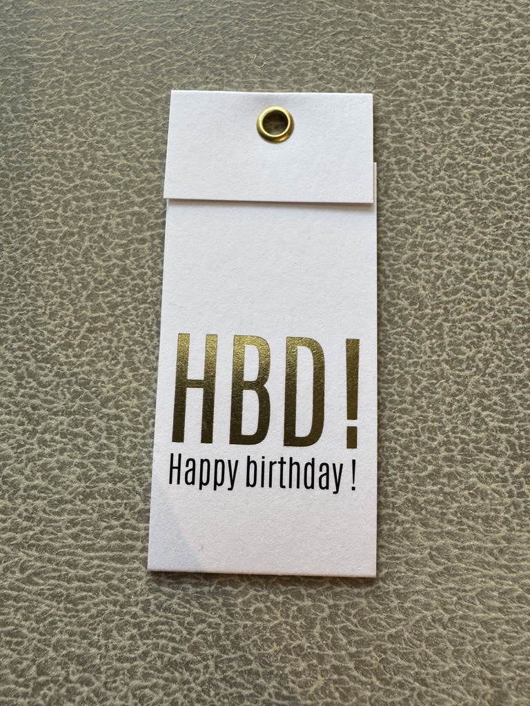 Passerelle - Mini Karte - Punkt HBD Happy Birthday