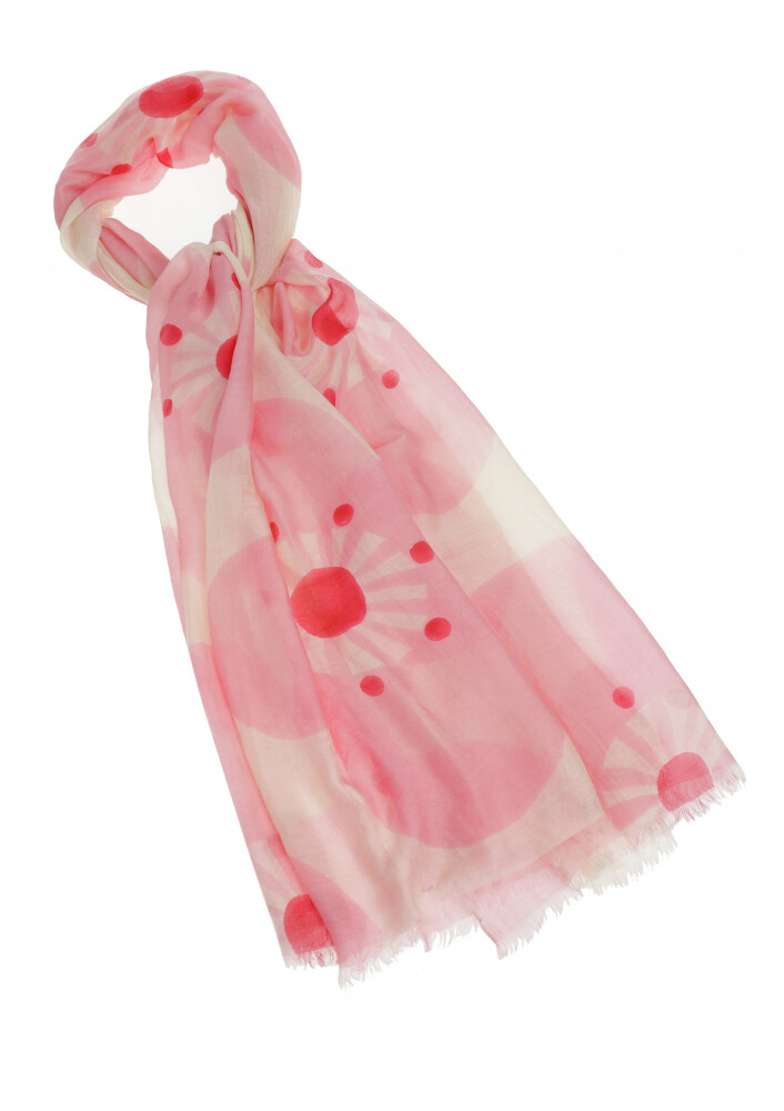 Caroline Biss - AIRY FOULARD SCARF multicolour pink rosé
