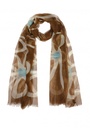 Caroline Biss - SCARF WITH COLOURFUL SPRING PRINT multicolour brown