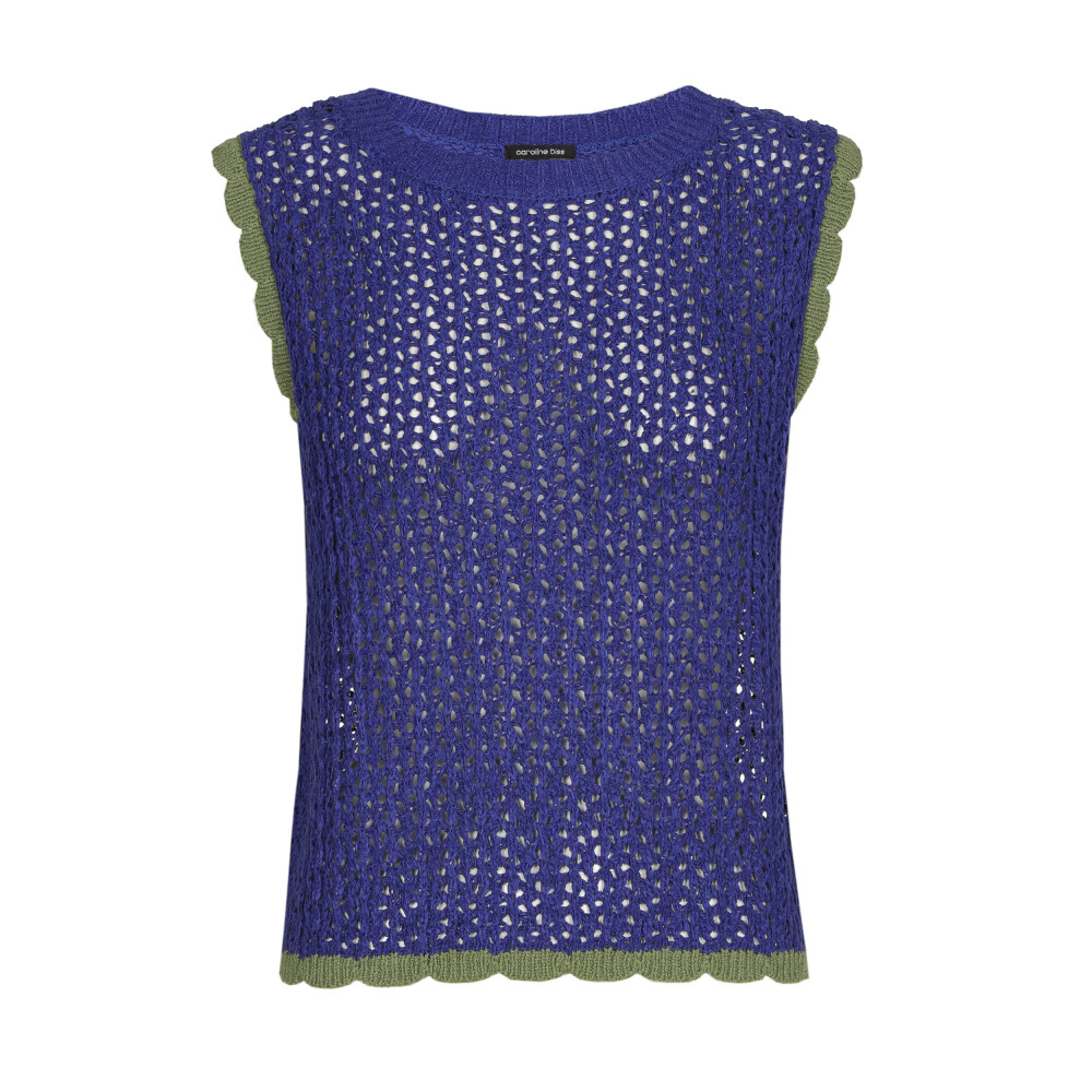 Caroline Biss - TOP - COTTON - STRUCTURED - SLEEVELESS - DEEP BLUE 