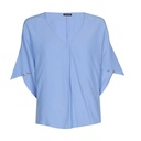 Caroline Biss - TUNIC - VISCOSE - SOLID - SHORT SLEEVE - SEA BLUE