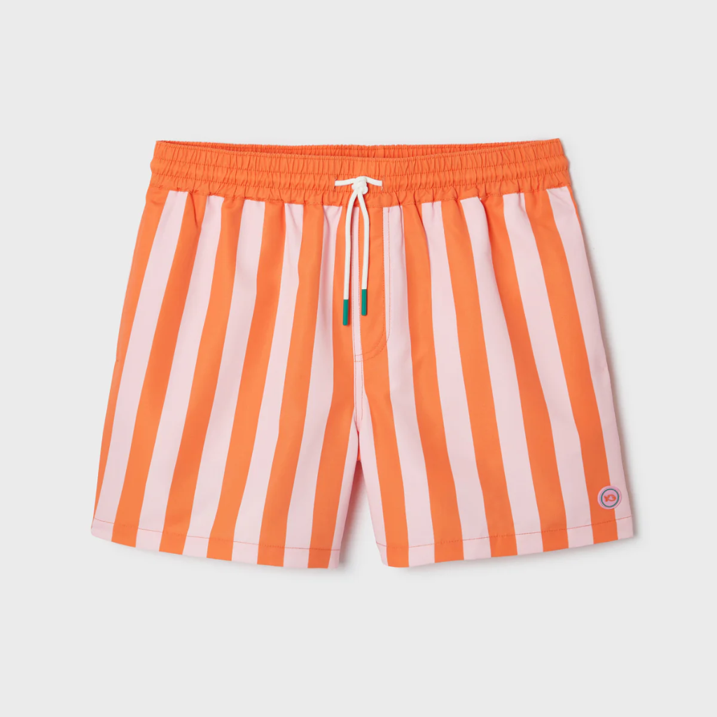 Billybelt - Badehose orange / beige gestreift
