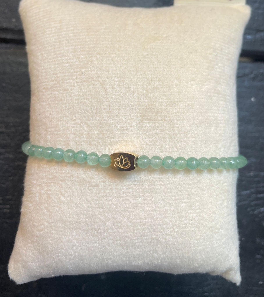 Mas Jewelz - Edelstein Armband - grüner Aventurin - 3mm model 1